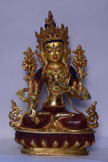 12" White Tara Statue