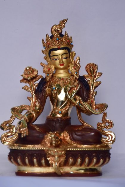 8" Green Tara Statue